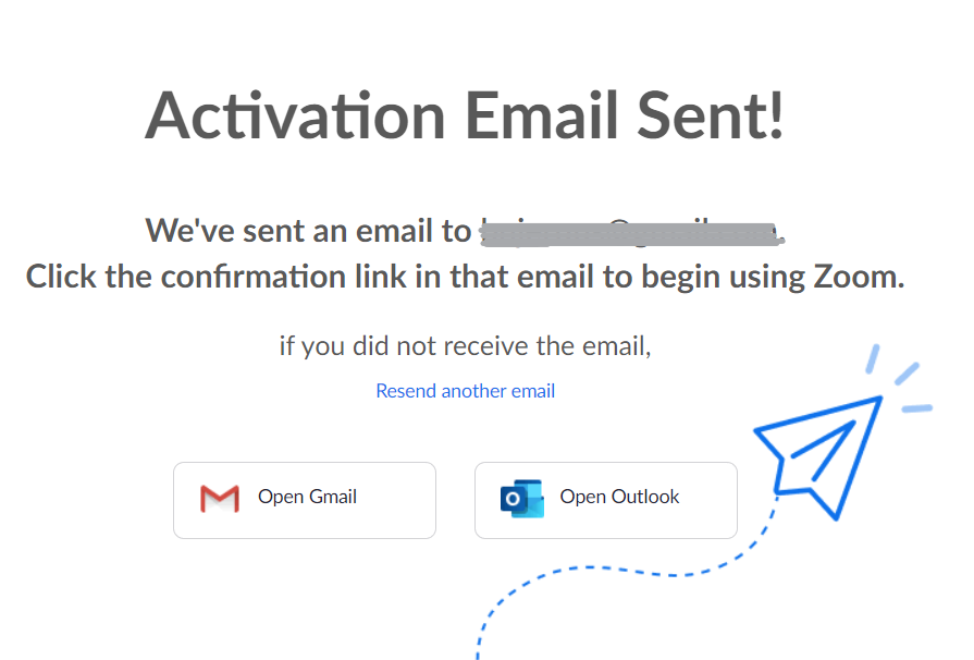 Activation email